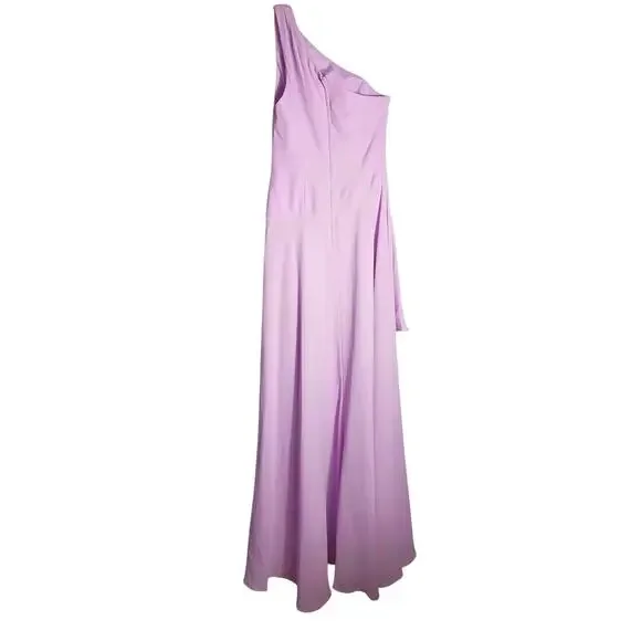 Celebrate DB Studio one shoulder Lavender Maxi Dress Size 0 - Picture 2 of 3